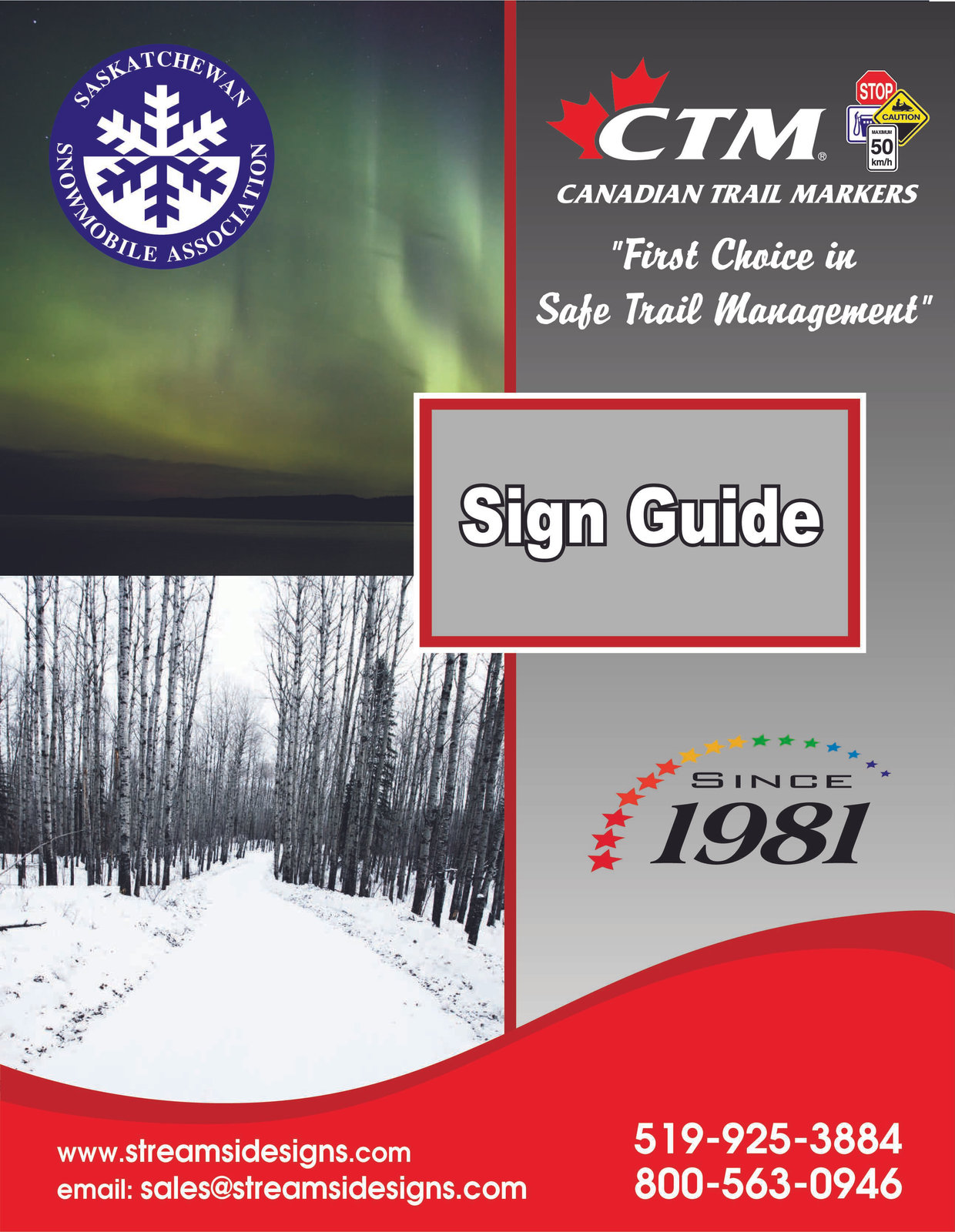 Saskatchewan Snowmobile Association catalog cover