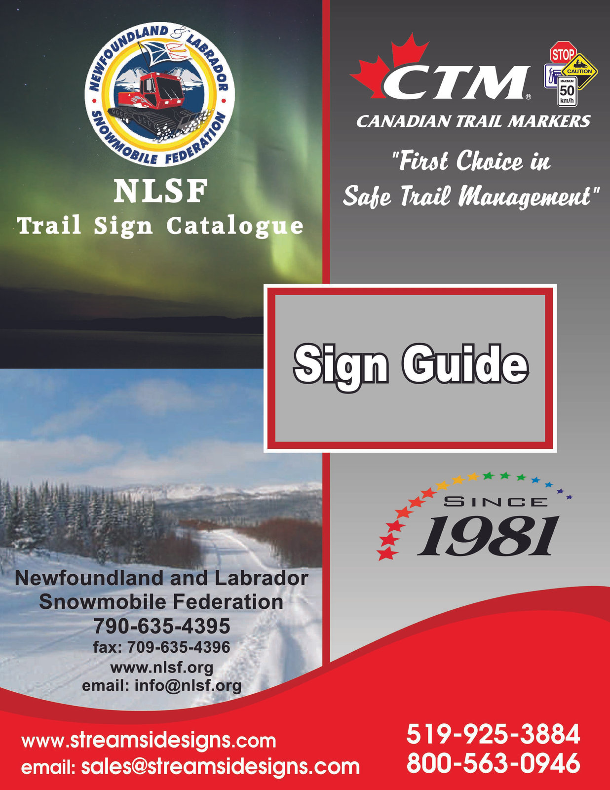 Newfoundland & Labrador Snowmobile Federation catalog cover
