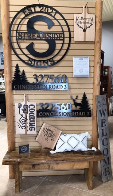 Decorative custom metal sign