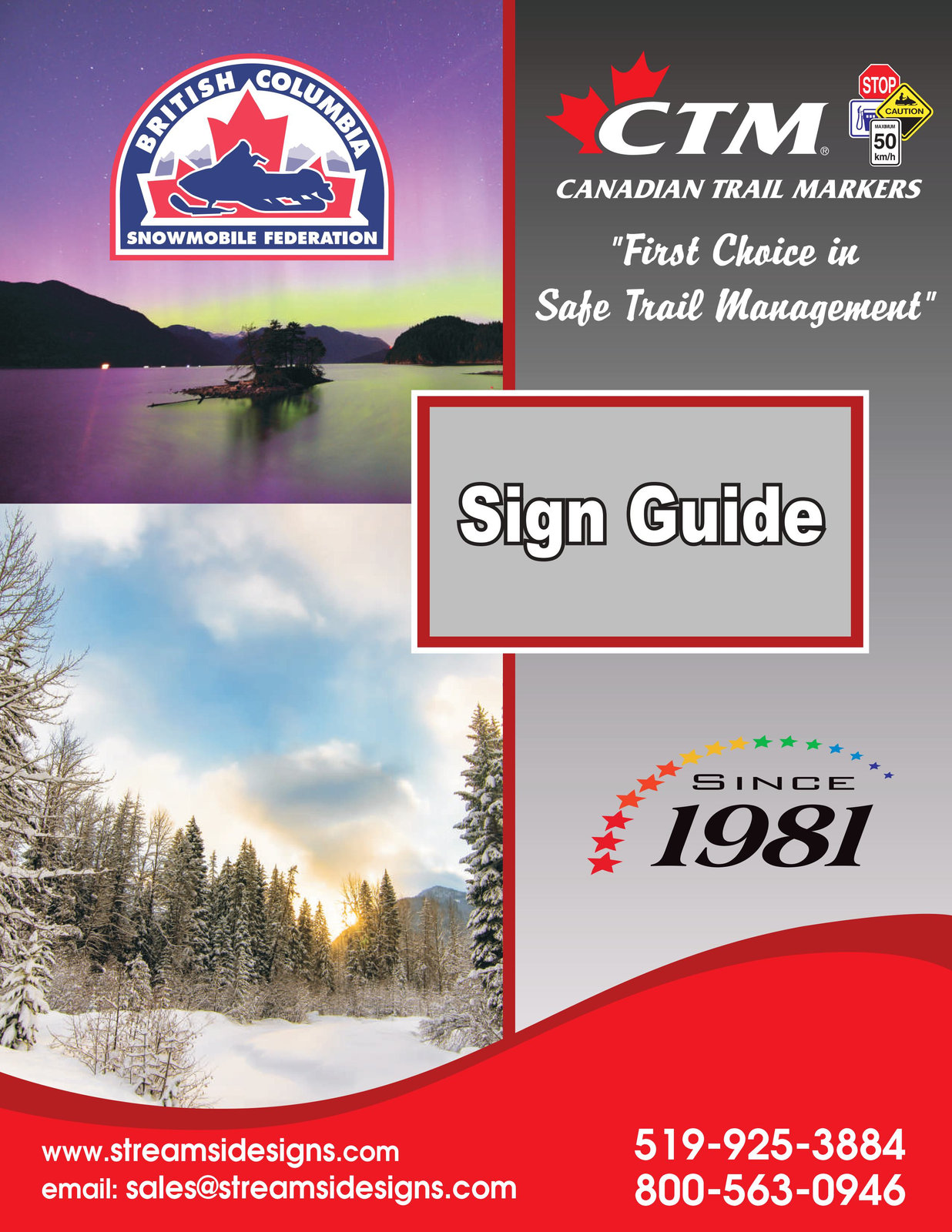 British Columbia Snowmobile Federation catalog cover
